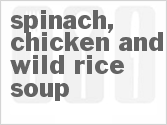recipe for slow cooker spinach, chicken and wild rice soup