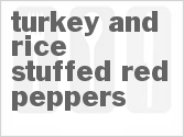 recipe for turkey and rice stuffed red peppers