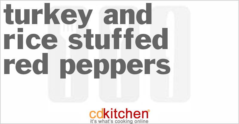 Turkey And Rice Stuffed Red Peppers - CDKitchen.com