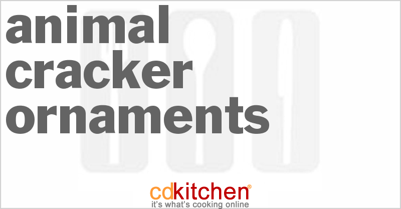 Animal Cracker Ornaments - CDKitchen.com