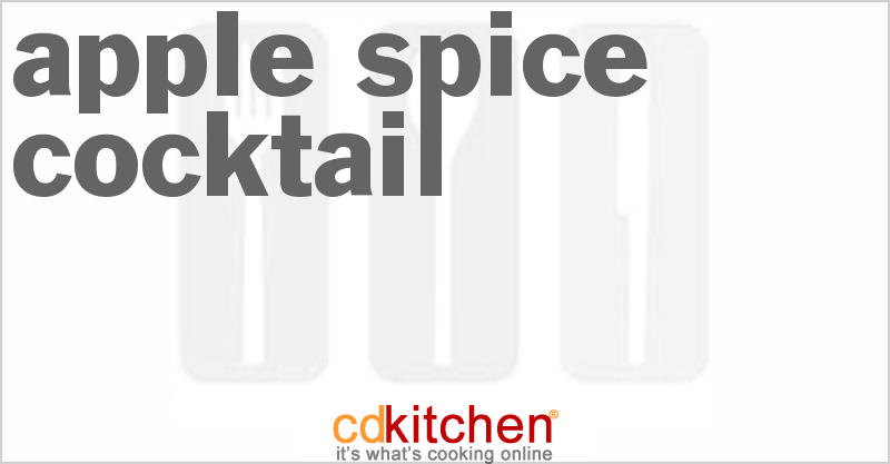 Apple Spice Cocktail - CDKitchen.com
