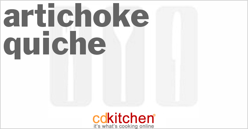 Artichoke Quiche Recipe | CDKitchen.com
