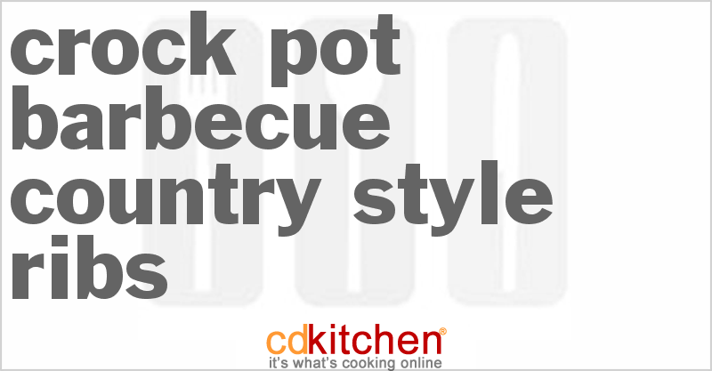 Barbecue Country-Style Ribs - CDKitchen.com