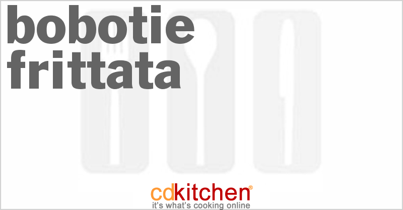 Bobotie Frittata - CDKitchen.com