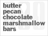 recipe for butter pecan chocolate marshmallow bars