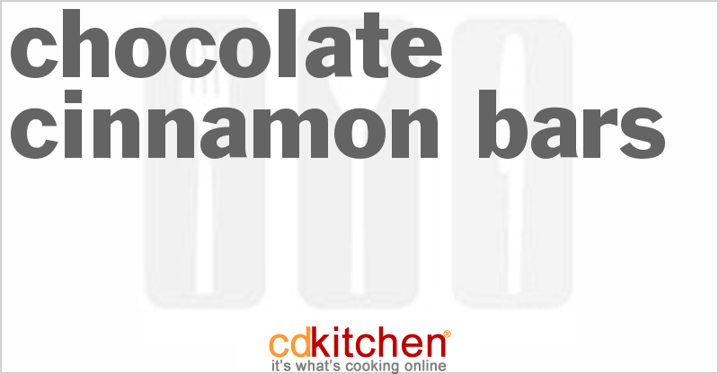 Chocolate Cinnamon Bars - CDKitchen.com