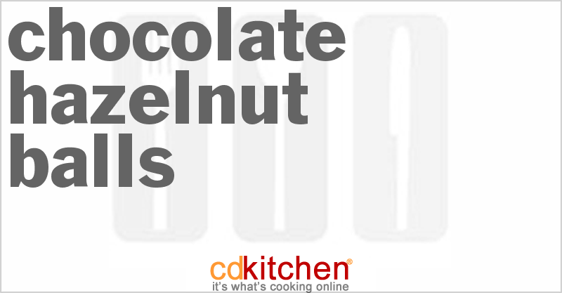 Chocolate Hazelnut Balls - CDKitchen.com
