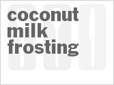 recipe for coconut milk frosting