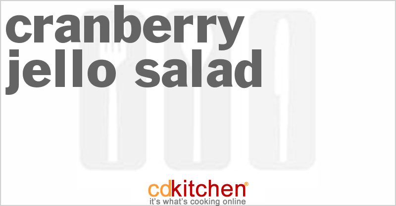 Cranberry Jello Salad - CDKitchen.com