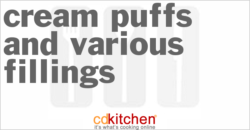 Cream Puffs And Various Fillings - CDKitchen.com