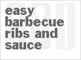 recipe for slow cooker easy barbecue ribs and sauce