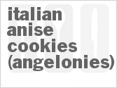 recipe for italian anise cookies (angelonies)