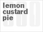 recipe for lemon custard pie