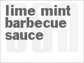 recipe for lime-mint barbecue sauce