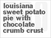 recipe for louisiana sweet potato pie with chocolate crumb crust
