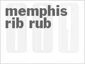 recipe for memphis rib rub