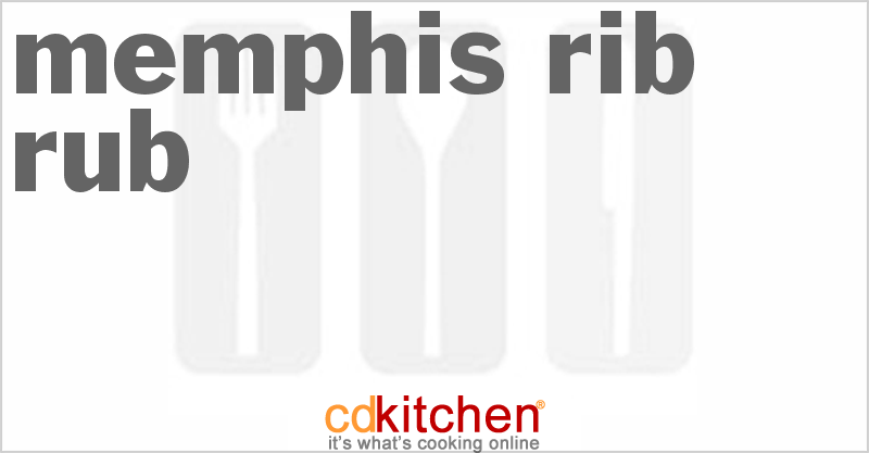 Memphis Rib Rub - CDKitchen.com