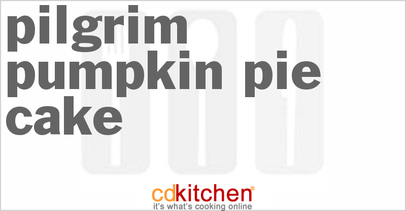 Pilgrim Pumpkin Pie Cake - CDKitchen.com