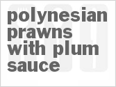 recipe for polynesian prawns with plum sauce