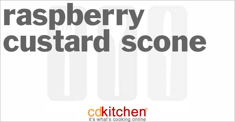 Raspberry Custard Scone - CDKitchen.com