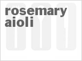 recipe for rosemary aioli