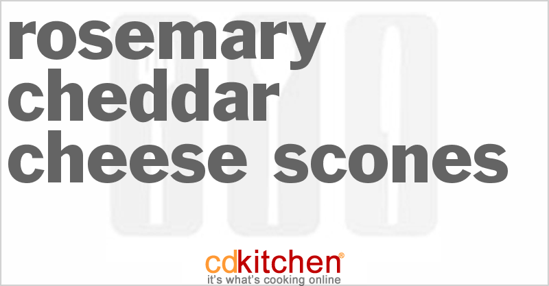 Rosemary Cheddar Cheese Scones - CDKitchen.com
