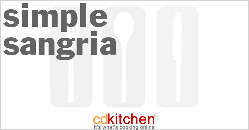 Simple Sangria - CDKitchen.com