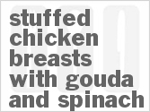 recipe for stuffed chicken breasts with gouda and spinach
