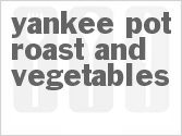recipe for yankee pot roast and vegetables
