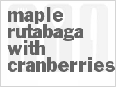 Maple Rutabaga With Cranberries