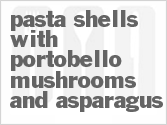 Pasta Shells With Portobello Mushrooms And Asparagus
