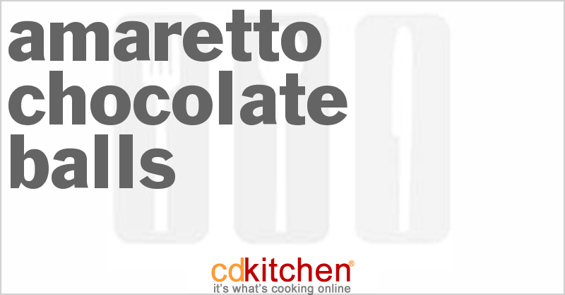 Amaretto Chocolate Balls - CDKitchen.com