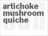 recipe for artichoke mushroom quiche