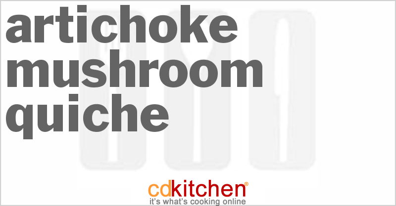 Artichoke Mushroom Quiche - CDKitchen.com