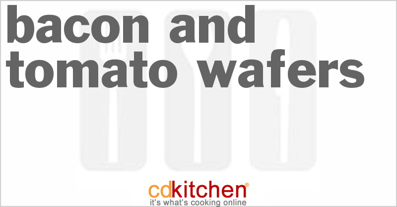 Bacon And Tomato Wafers - CDKitchen.com