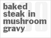 recipe for baked steak in mushroom gravy