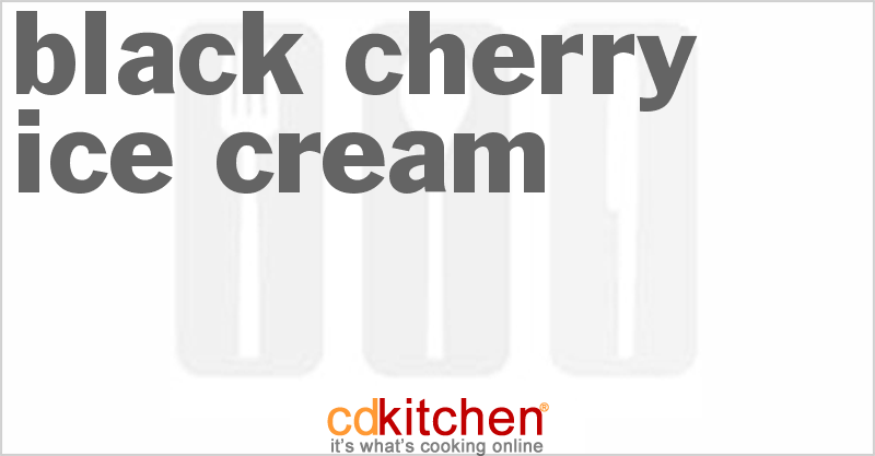 Black Cherry Ice Cream - CDKitchen.com