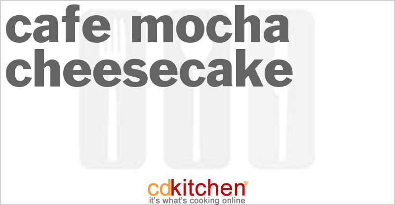 Cafe Mocha Cheesecake - CDKitchen.com