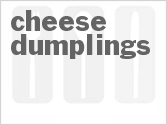 recipe for cheese dumplings