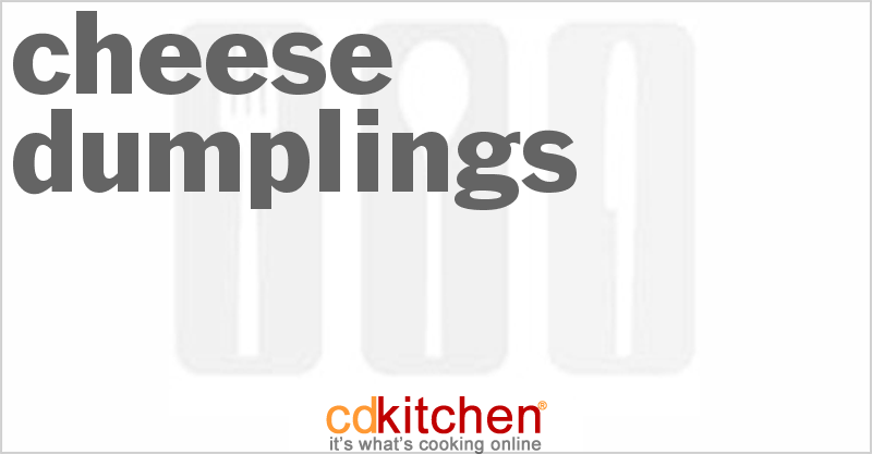 Cheese Dumplings - CDKitchen.com
