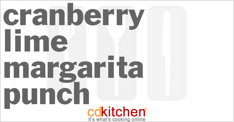 Cranberry-Lime Margarita Punch - CDKitchen.com