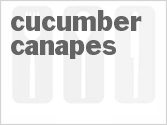 recipe for cucumber canapes