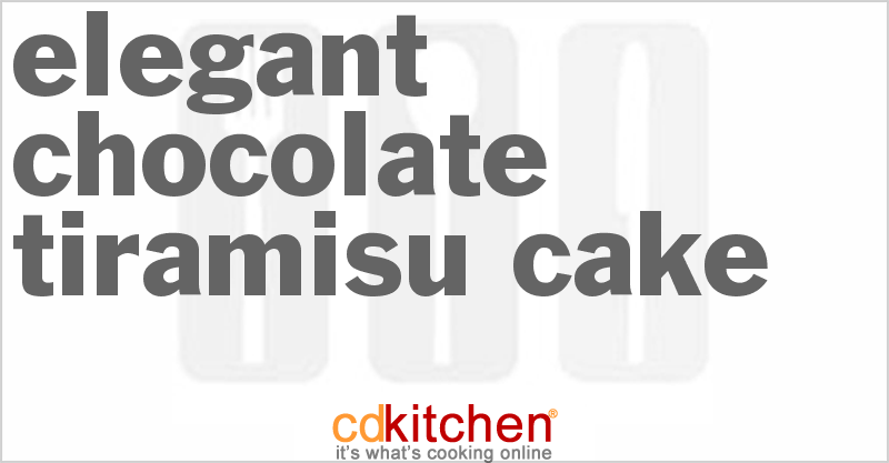 Elegant Chocolate Tiramisu Cake - CDKitchen.com