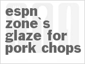 recipe for espn zone's glaze for pork chops