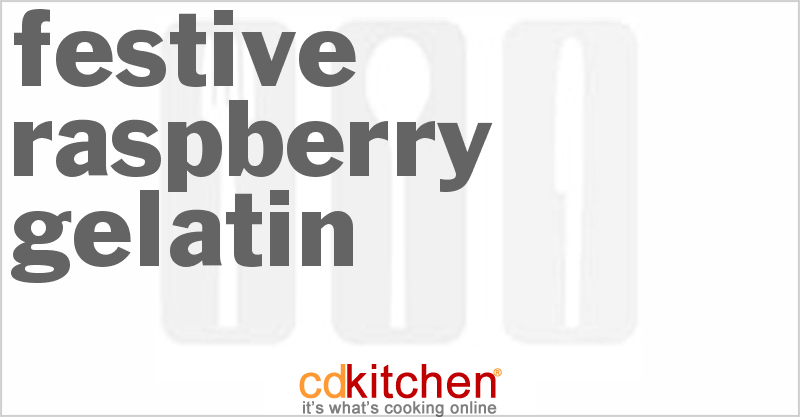 Festive Raspberry Gelatin - CDKitchen.com