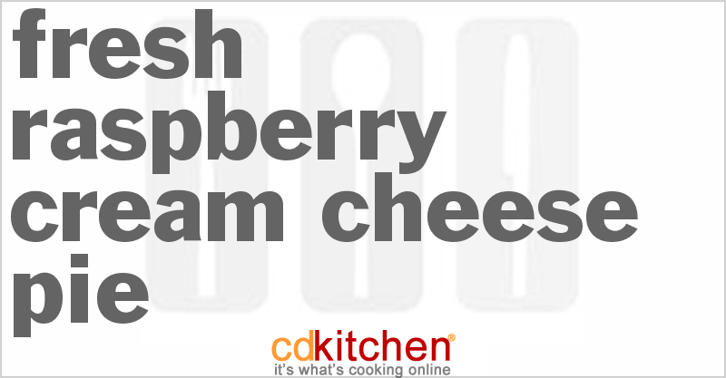 Fresh Raspberry Cream Cheese Pie - CDKitchen.com