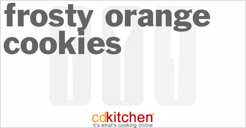 Frosty Orange Cookies - CDKitchen.com