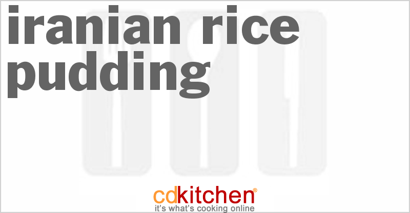 Iranian Rice Pudding - CDKitchen.com