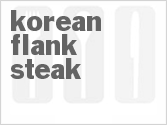 recipe for korean flank steak