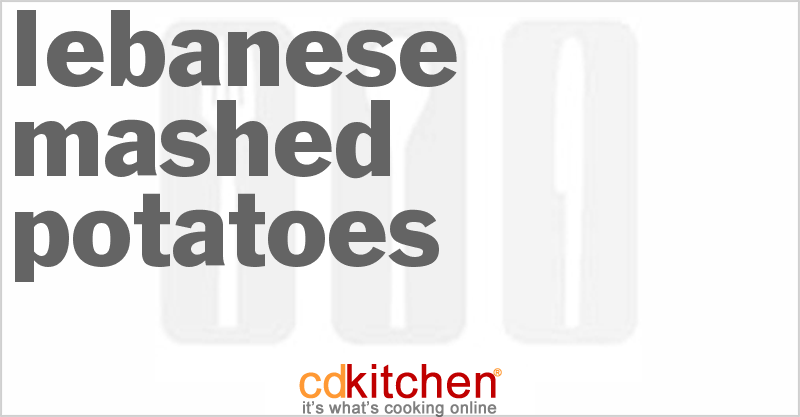 Lebanese Mashed Potatoes - CDKitchen.com